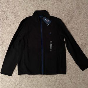 NWT Navy blue Nautica fleece jacket